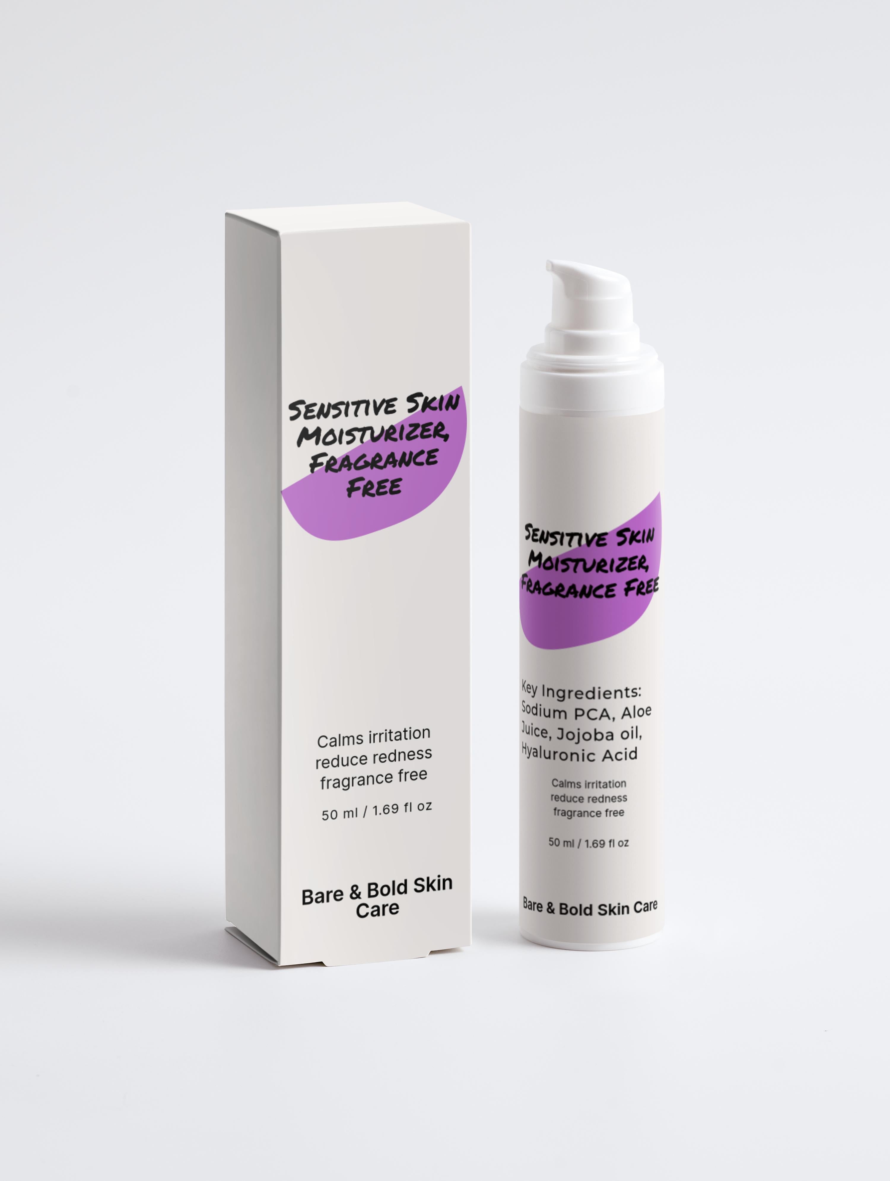 Sensitive Skin Moisturizer, Fragrance Free